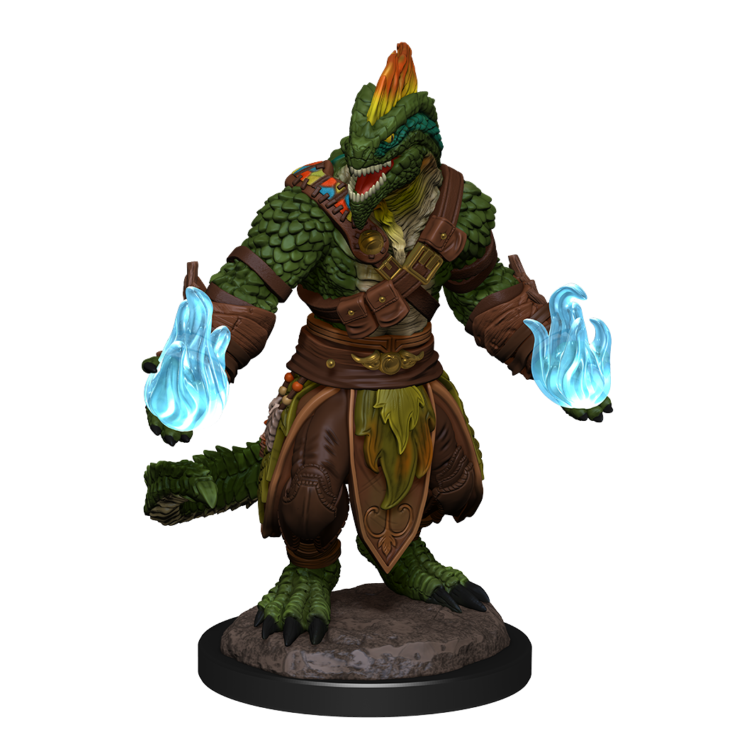 D&D: Nolzur's Marvelous Miniatures - Lizardfolk Barbarian & Lizardfolk Cleric
