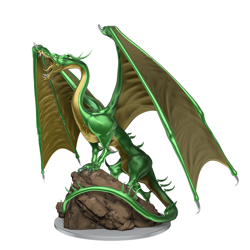 D&D: Nolzur's Marvelous Miniatures - Young Emerald Dragon