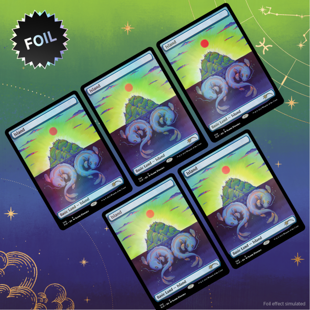 Magic: the Gathering - Secret Lair The Astrology Lands - Pisces Foil Edition