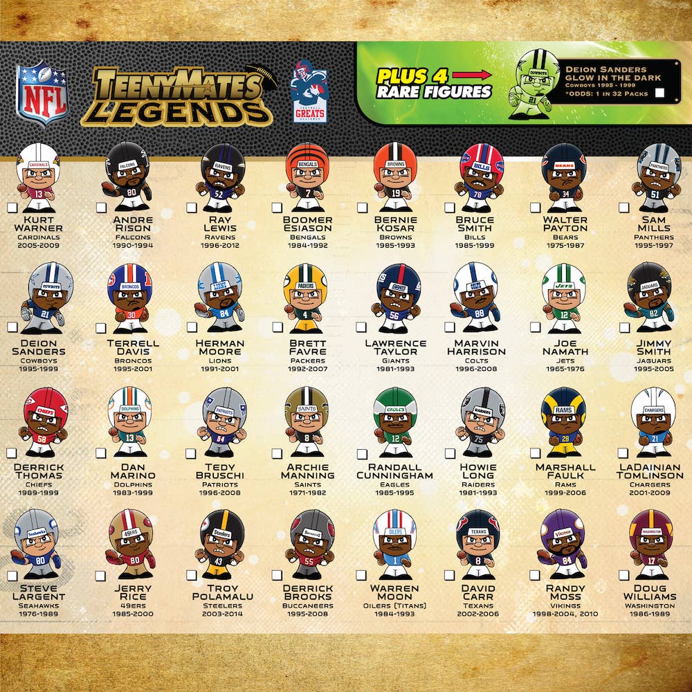 TeenyMates Legends NFL Bling Bag