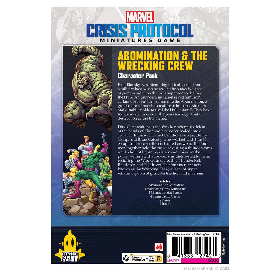Marvel Crisis Protocol: Abomination & Wrecking Crew