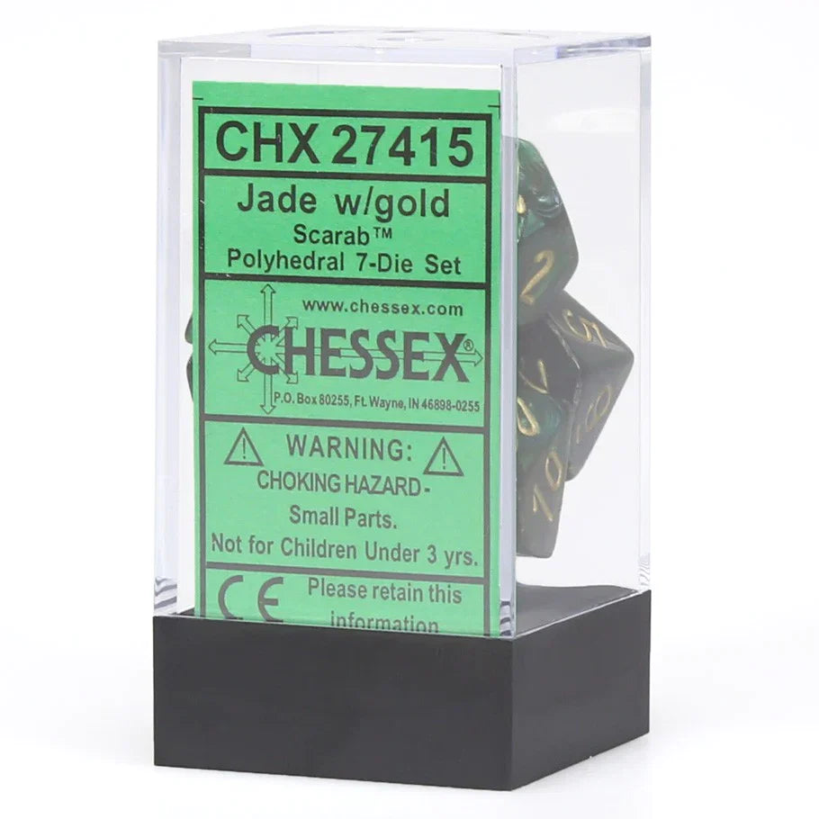 Chessex: Polyhedral Scarab Dice sets