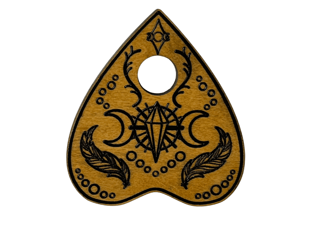 Small Crow & Crystal Spirit Board - Black