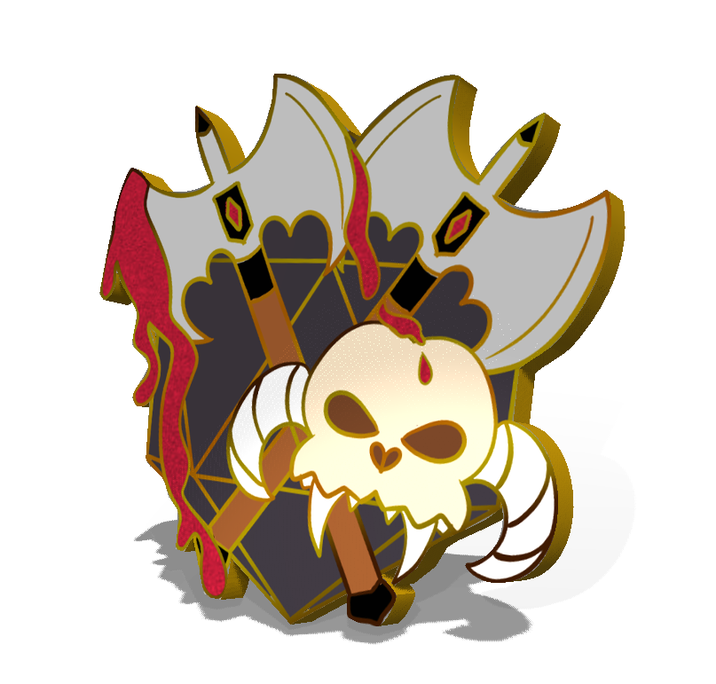 Dungeons & Dragons Role: Barbarian Enamel Pin