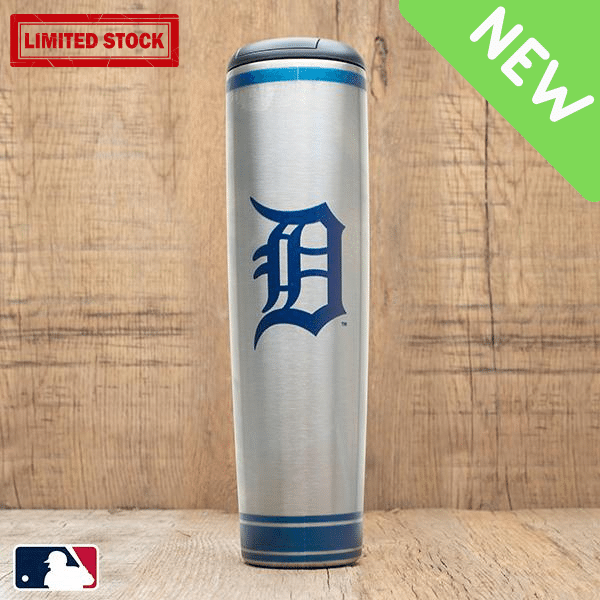 Detroit Tigers Metal Dugout Mug | Stainless Steel Baseball Bat Mug