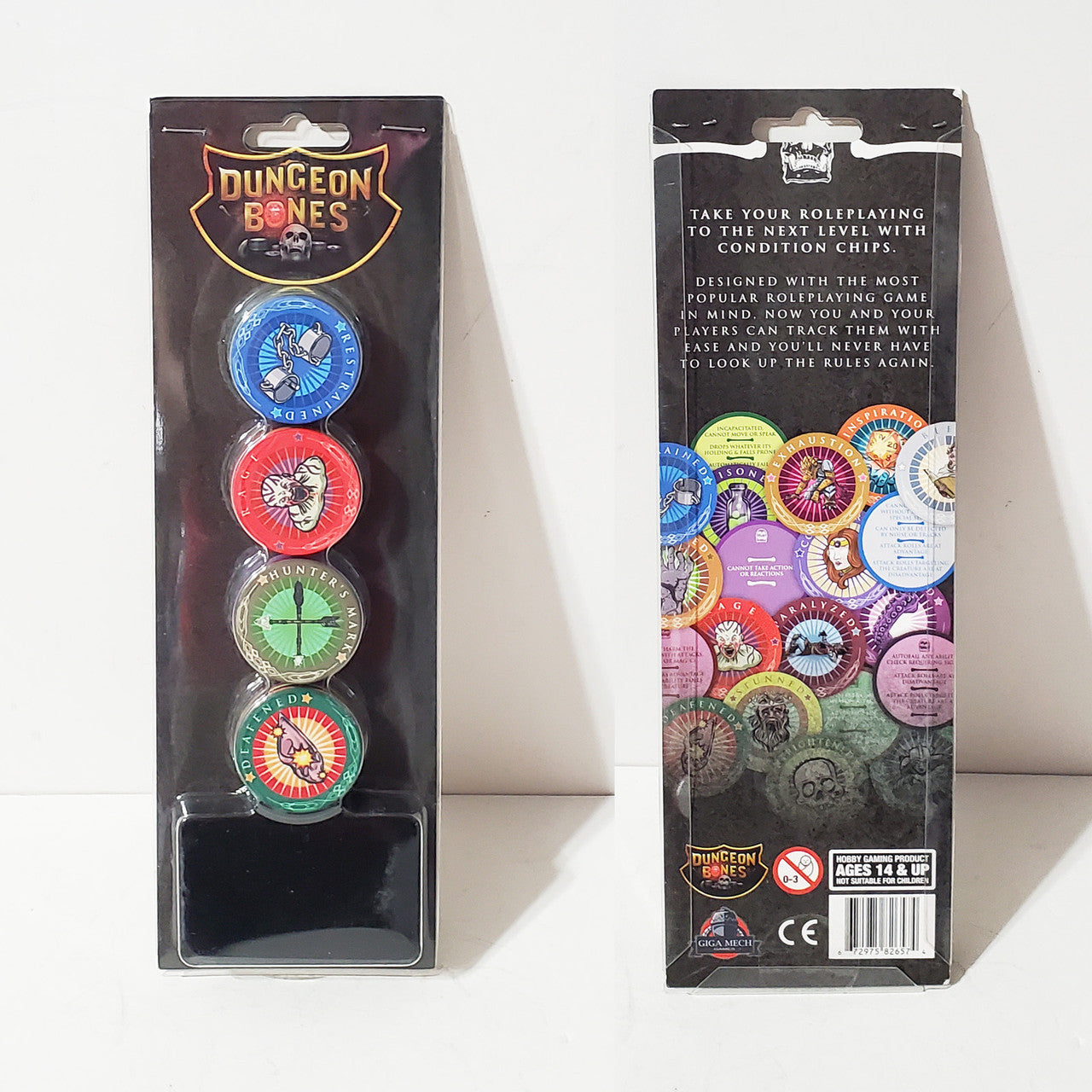 Dungeon Bones RPG Condition Tracker Chips