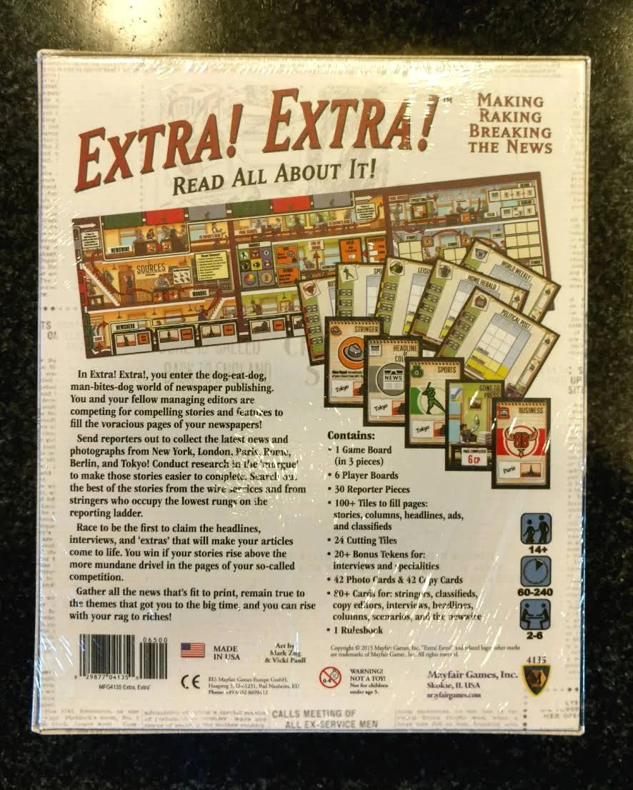 Extra Extra Read All About It Board Game