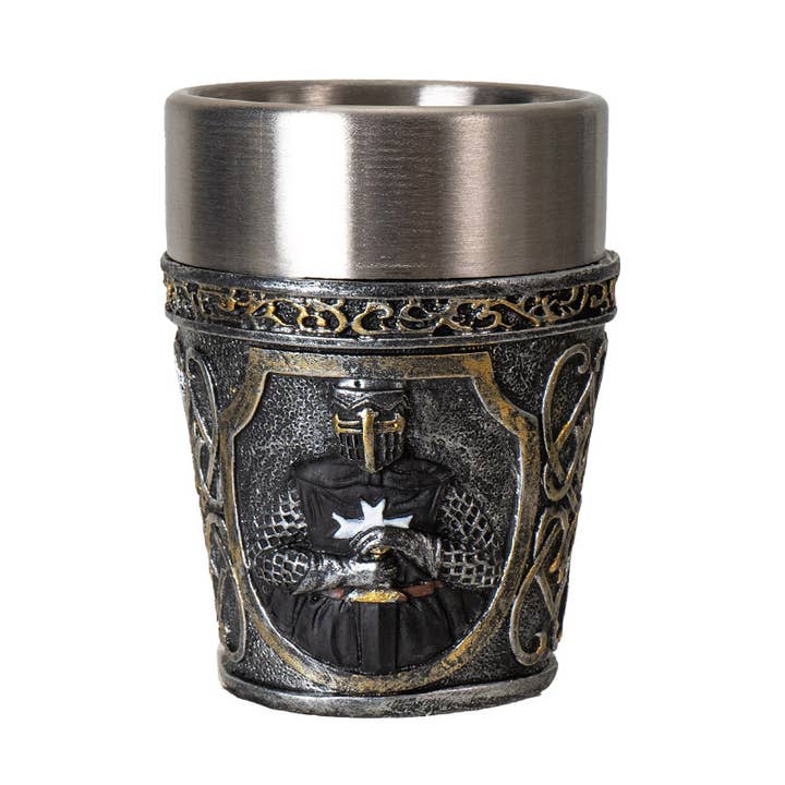 Medieval Knight Shot Glass - Black