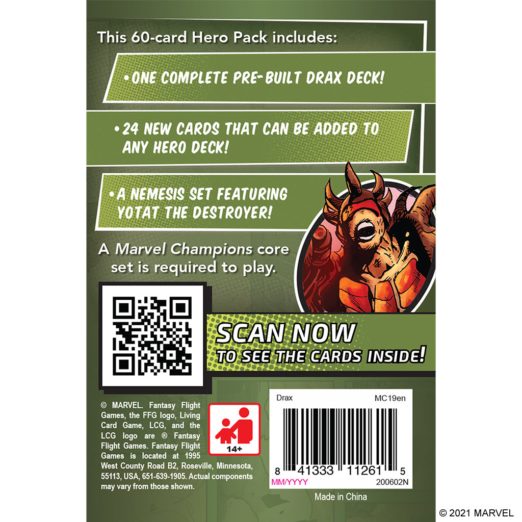 MARVEL CHAMPIONS LCG: DRAX HERO PACK