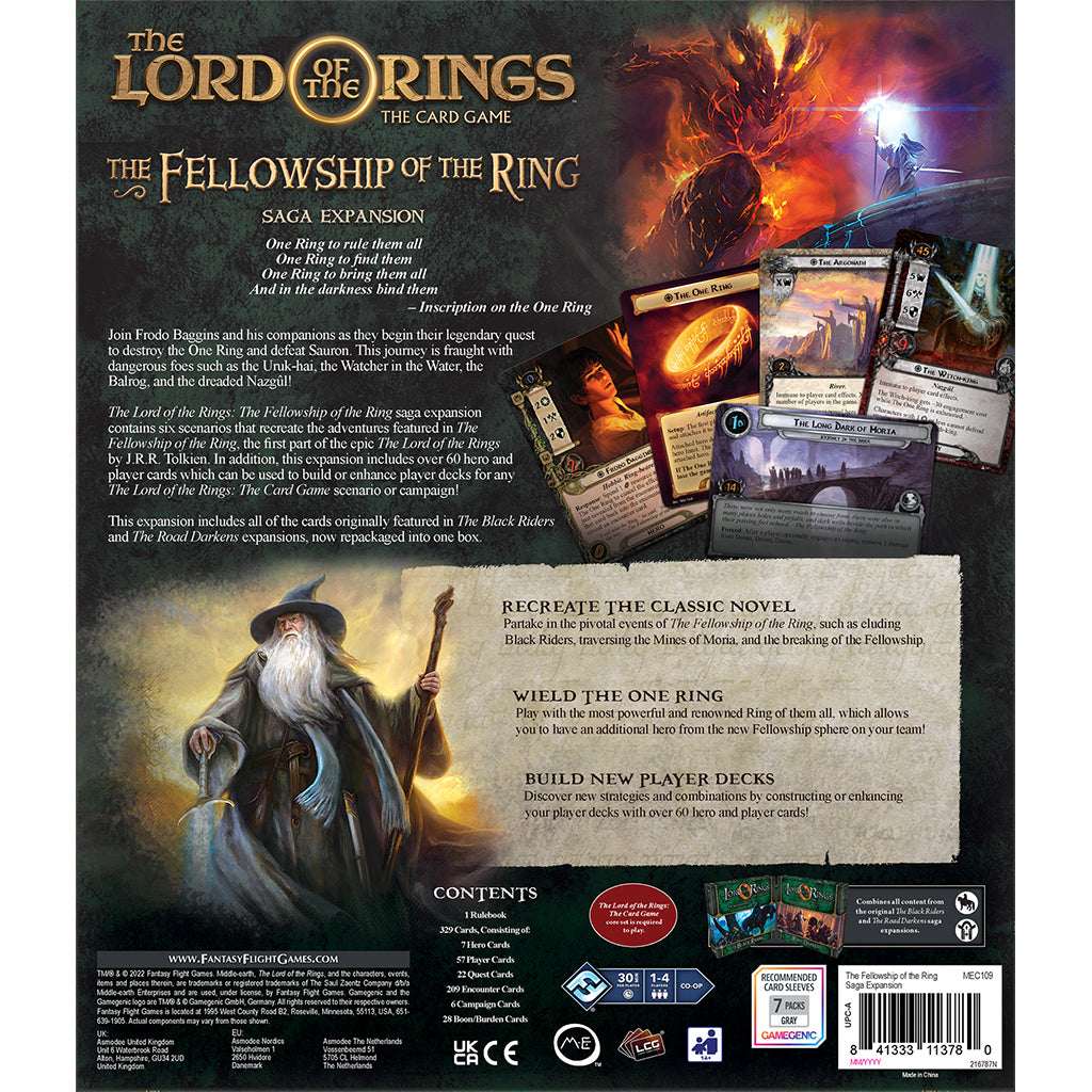 LORD OF THE RINGS LCG: THE FELLOWSHIP OF THE RING SAGA EXPANSION