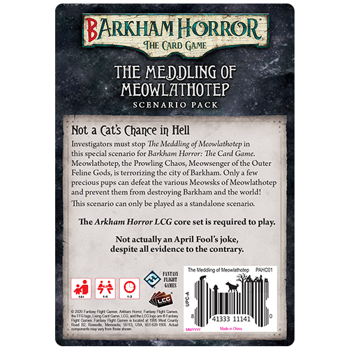 Arkham Horror LCG: Barkham Horror - The Meddling of Meowlathotep Scenario Pack
