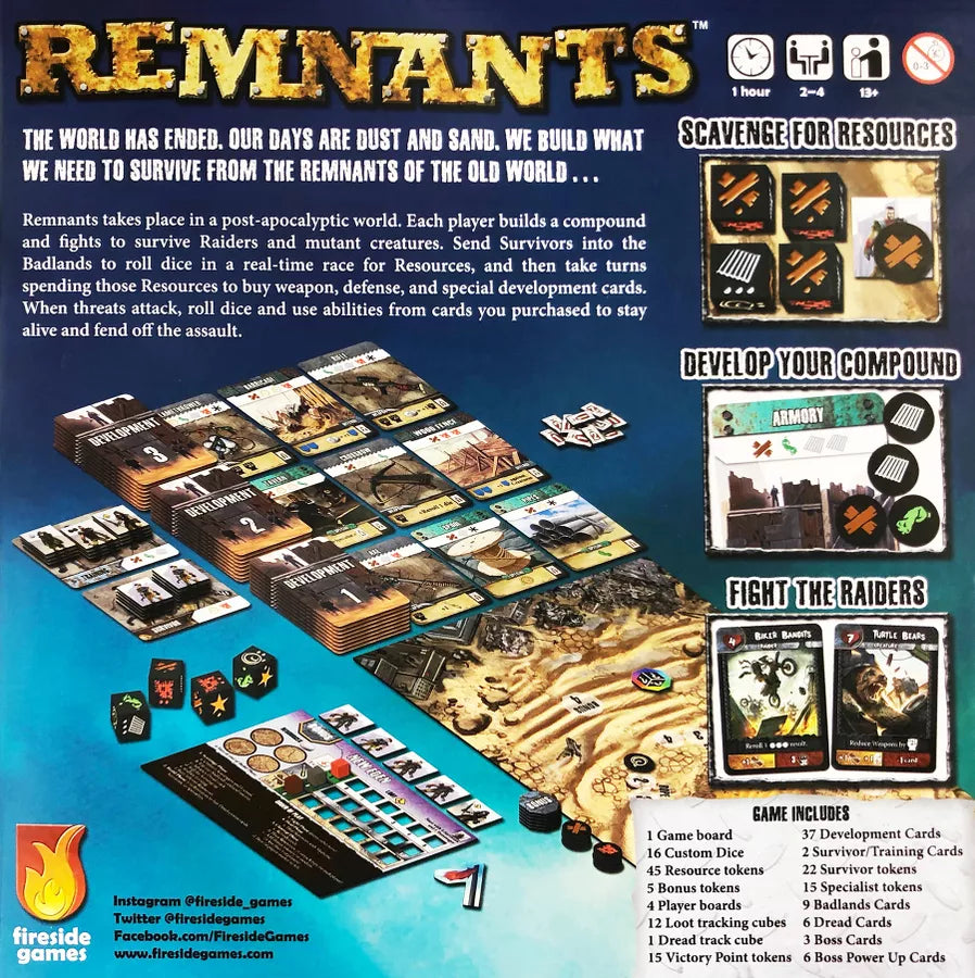 Remnants Post-Apocalyptic Survival Board Game