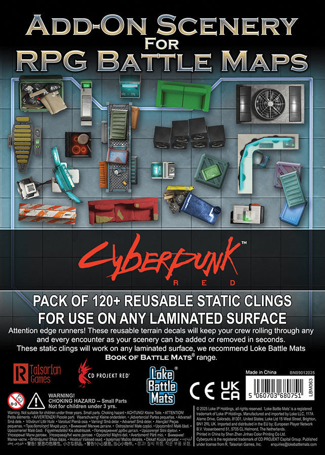 Cyberpunk RED: Add-On Scenery for RPG Battle Maps