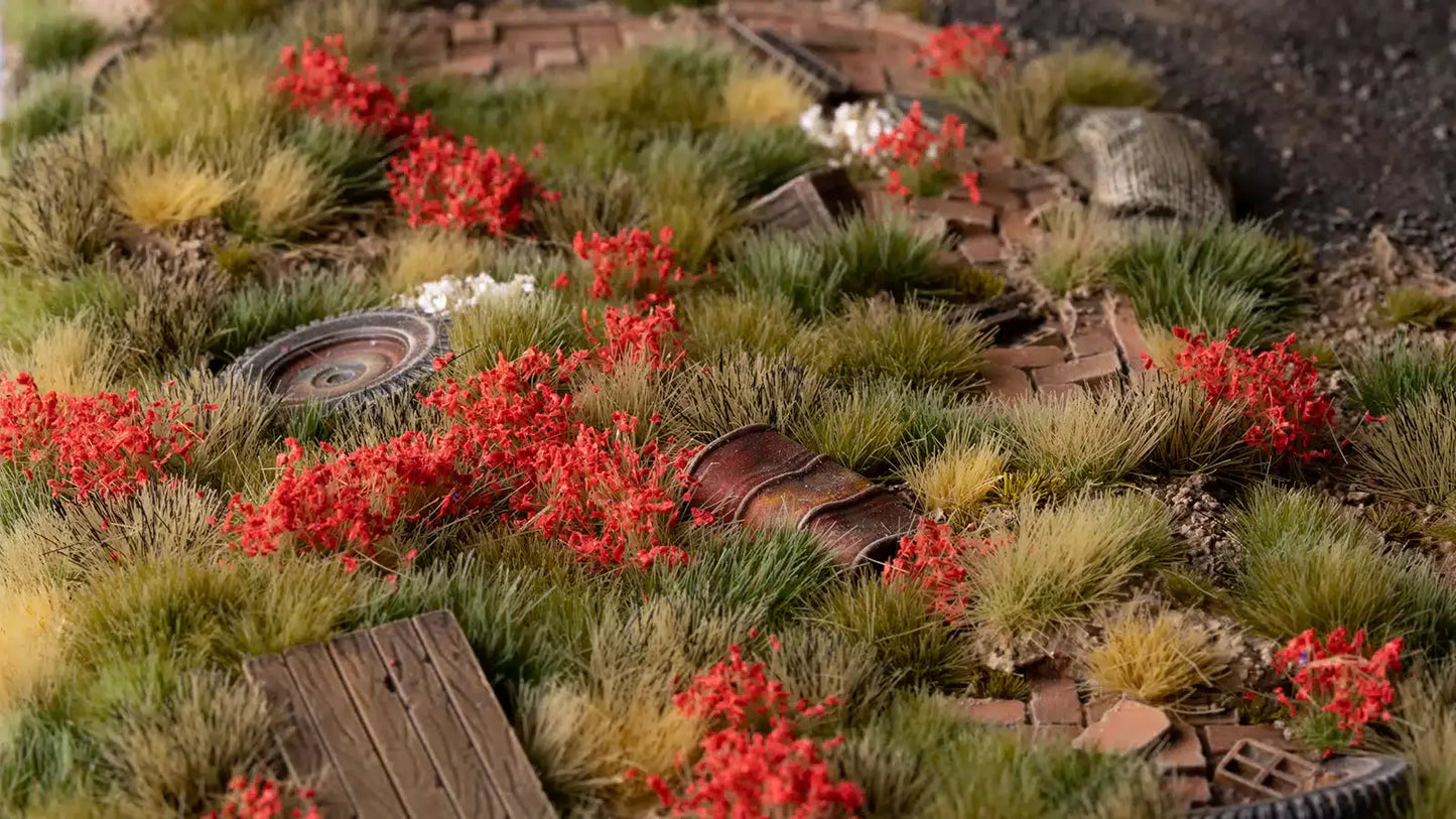 Gamers Grass Tufts: Red Flowers - Wild