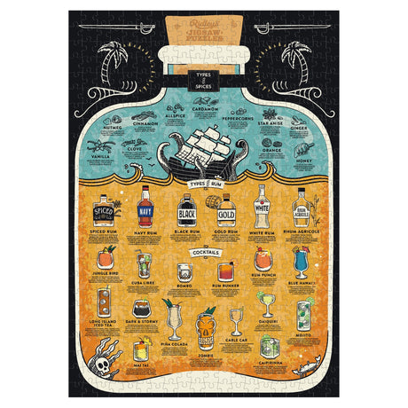 Ridley's Games Puzzles: Jigsaw Puzzle - 500 Pieces - Rum Lover's