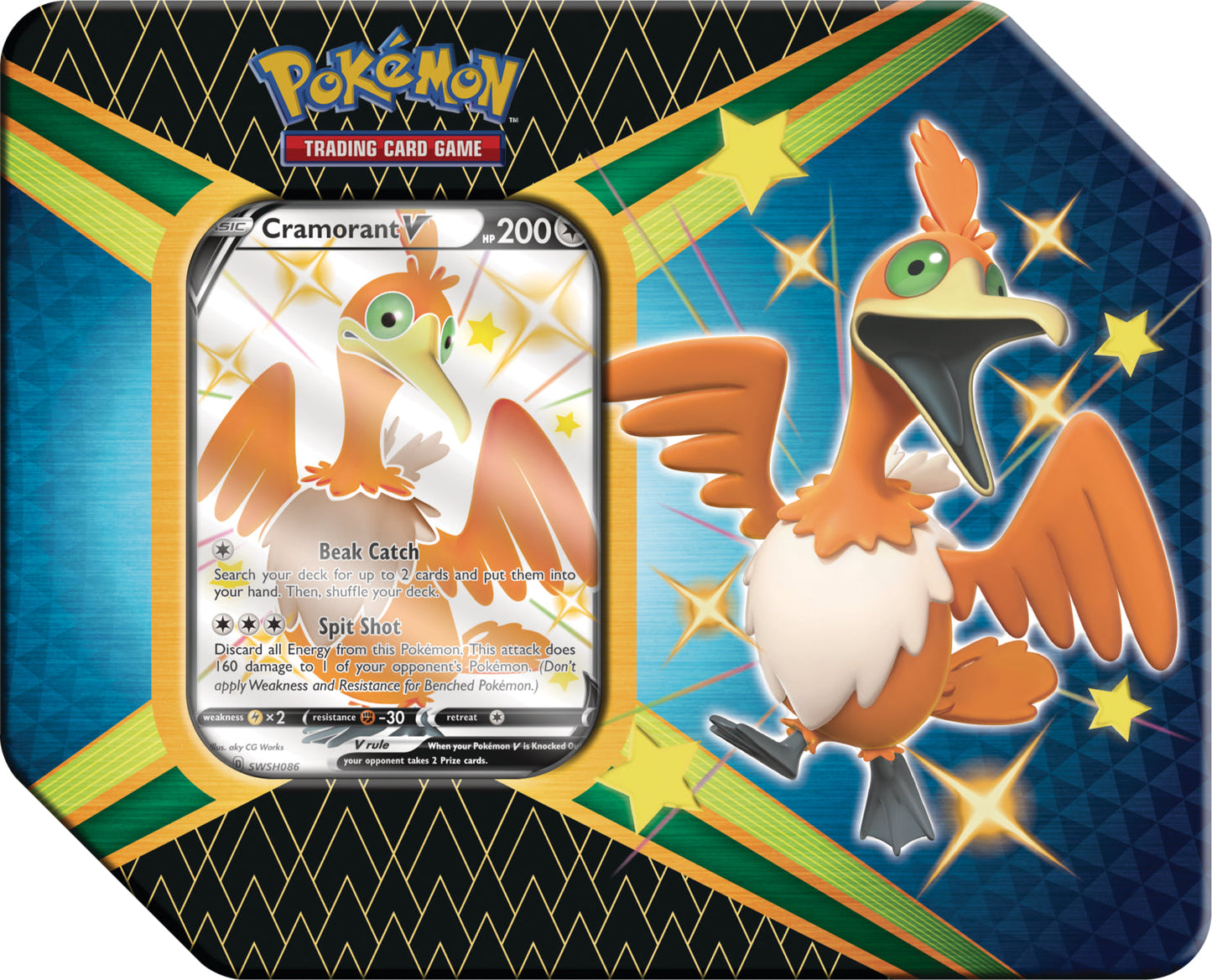 Pokemon Shining Fates V Tin: Cramorant