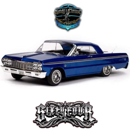 SixtyFour Chevrolet Impala Blue Kandy & Chrome Edition RTR from Redcat