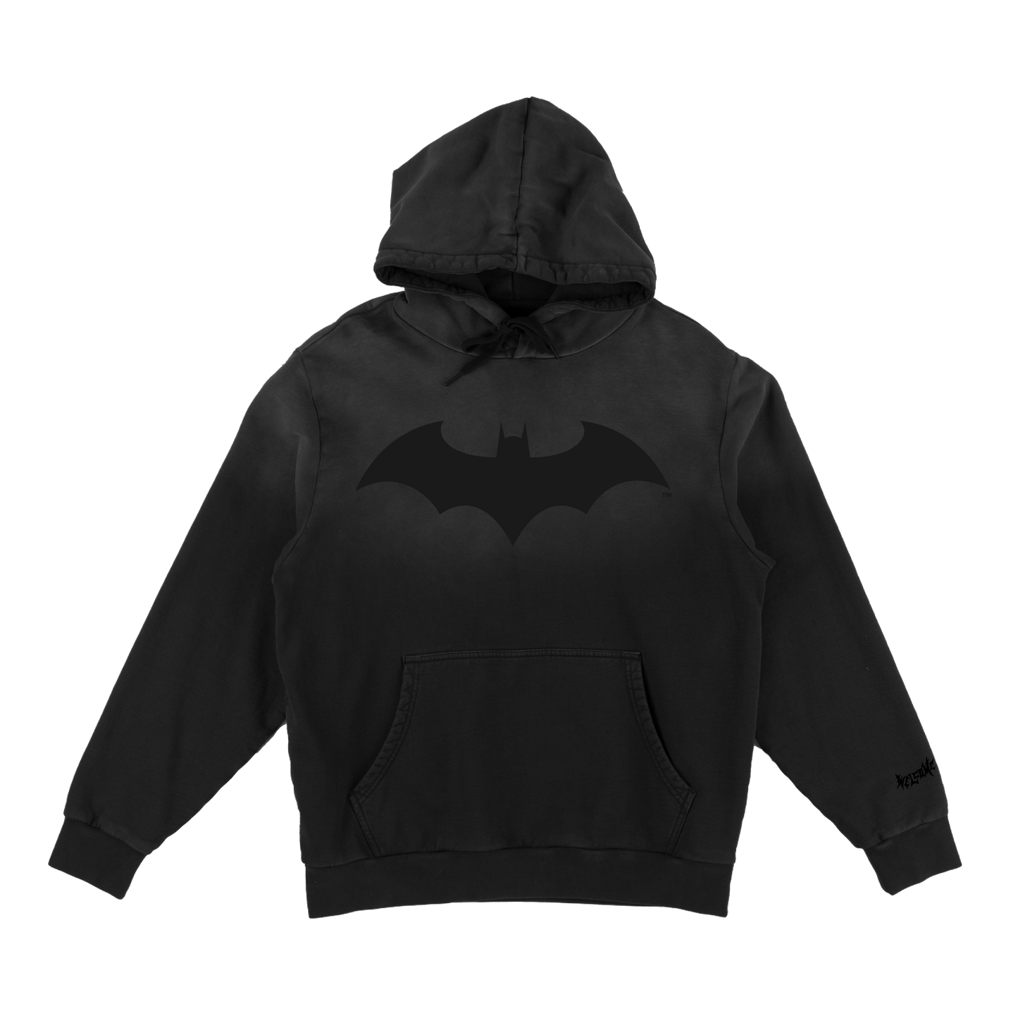 WELCOME X BATMAN BAT LOGO SUN-FADE HOODED SWEATSHIRT