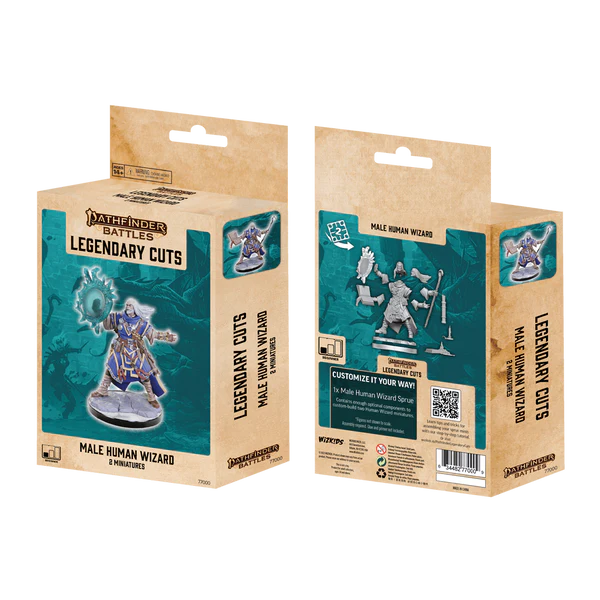D&D Frameworks Male Human Wizard Mini