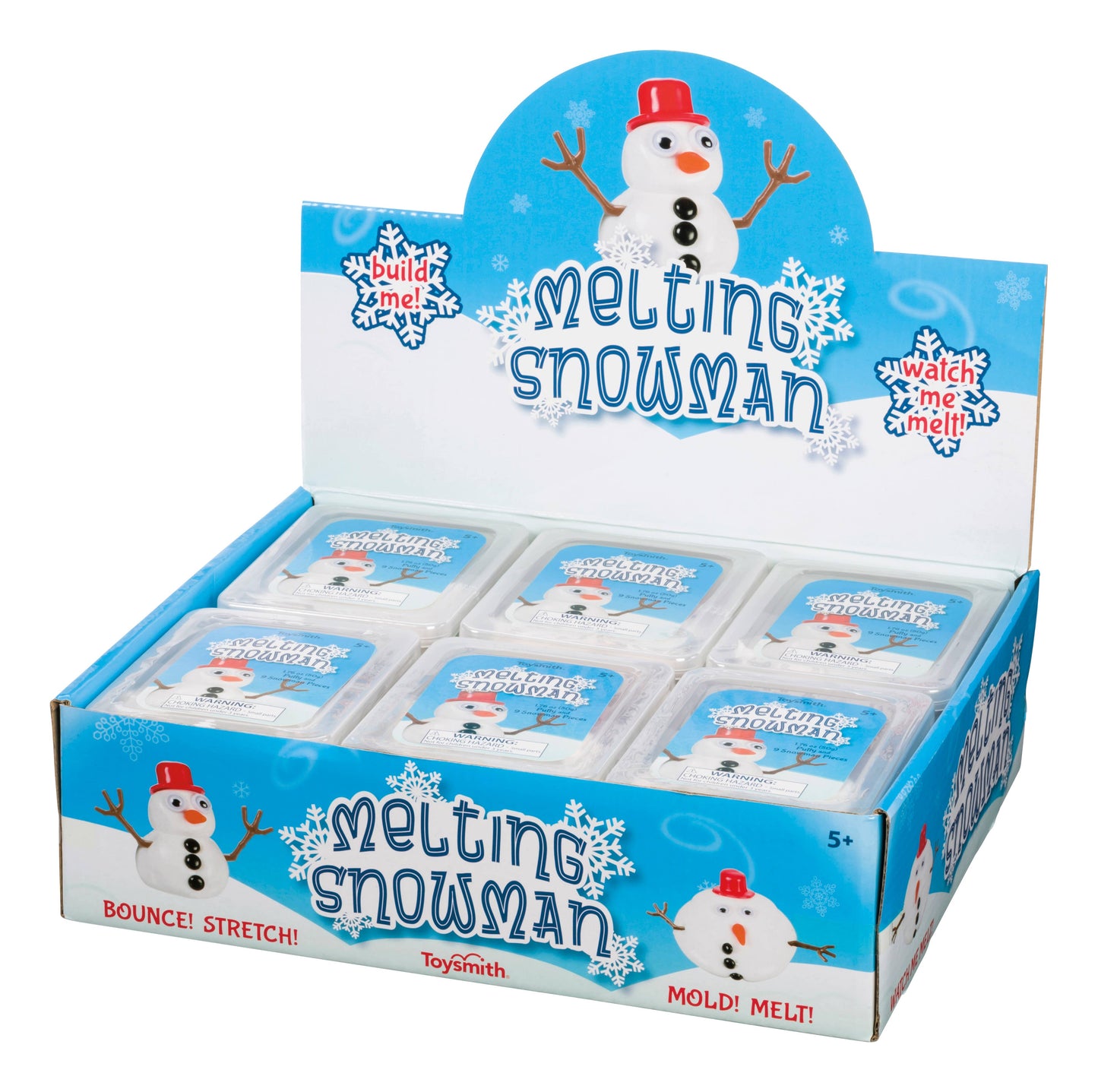 Melting Snowman Putty/Slime Kit Reusable - Great Stocking Stuffer!