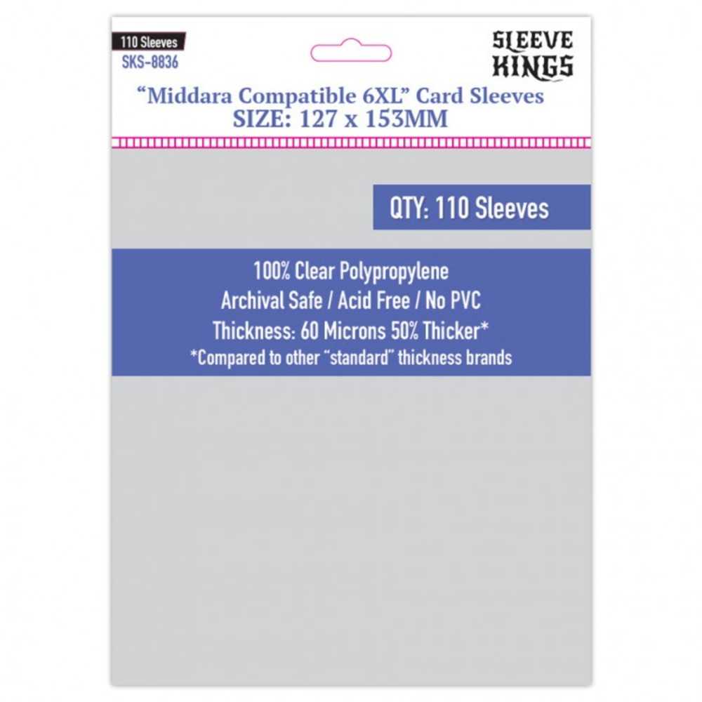 110 x Middara Compatible 6XL Sleeves (127mm x 153mm)