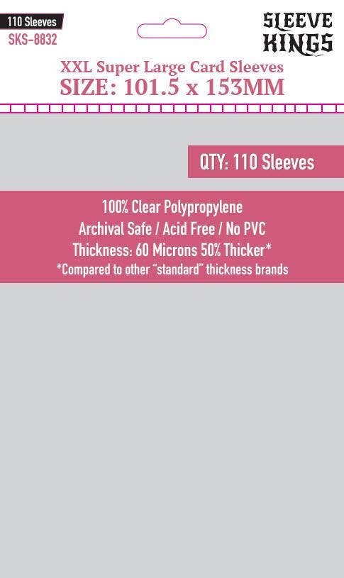 "XXL Super Large" Sleeves (101.5x153mm) - 110 Pack