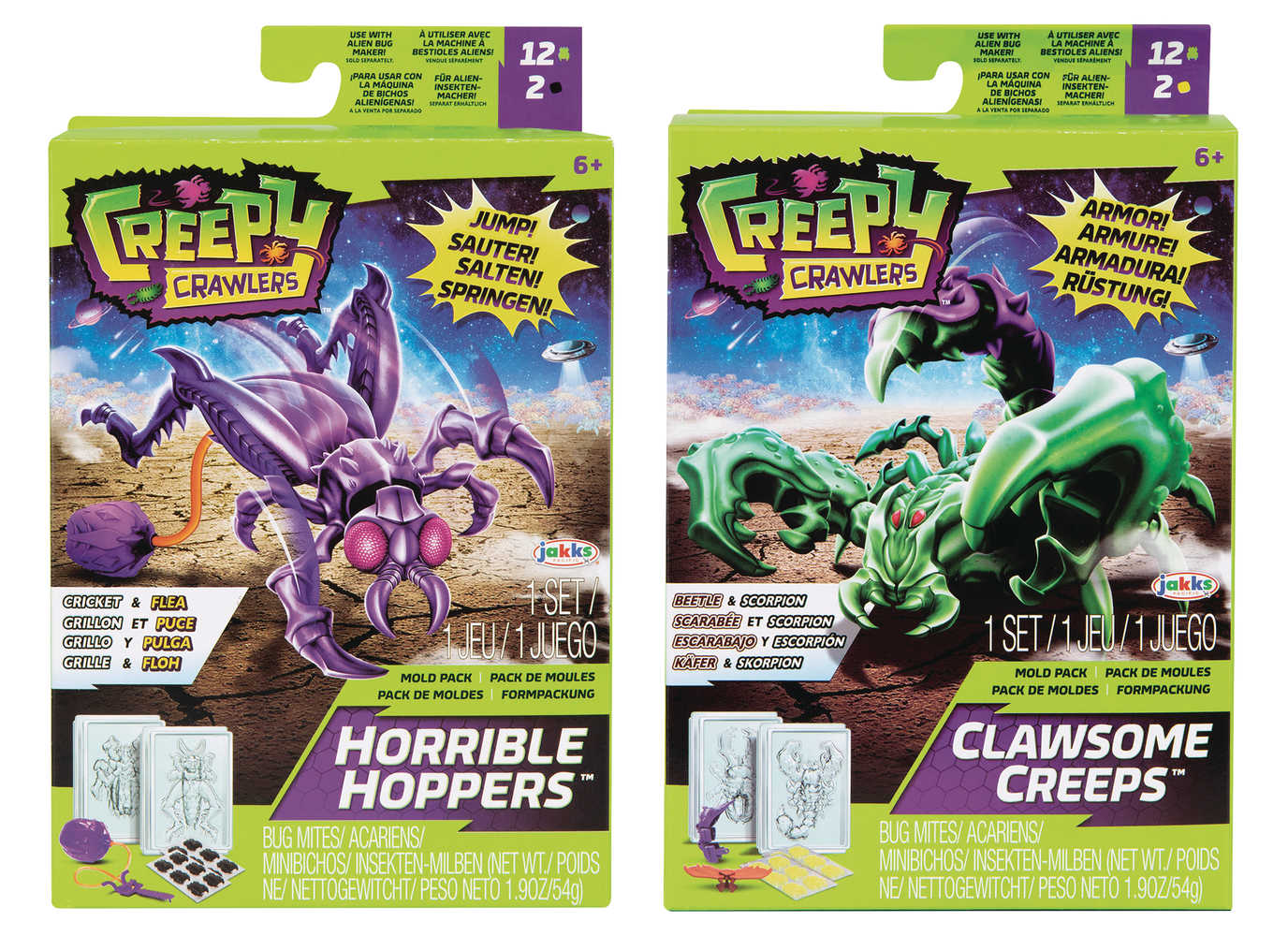Creepy Crawlers Alien Bug Creator Mold Pack W1 Assortment