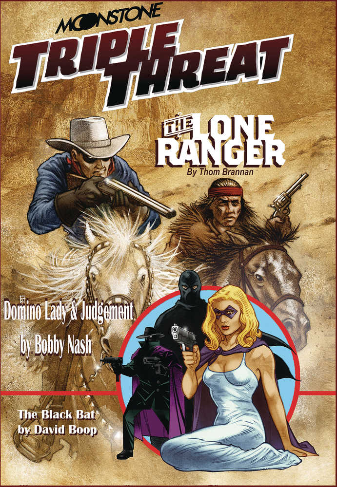 Moonstone Triple Lone Ranger & Domino Lady Prose Softcover