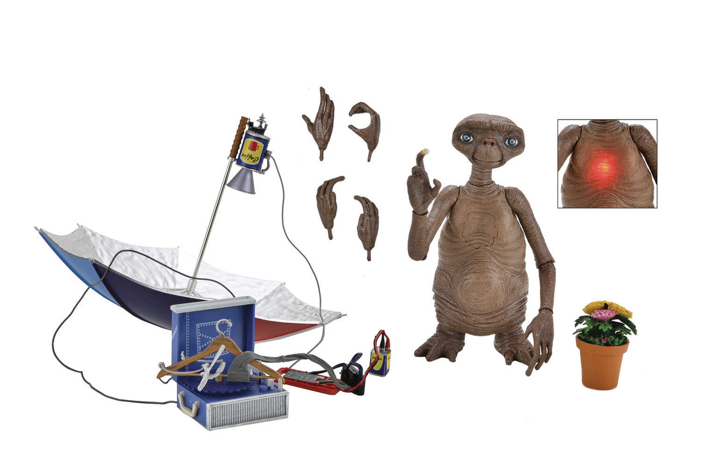 Et 40th Anniversary Deluxe Et Ult 7in Action Figure W/Led Chest