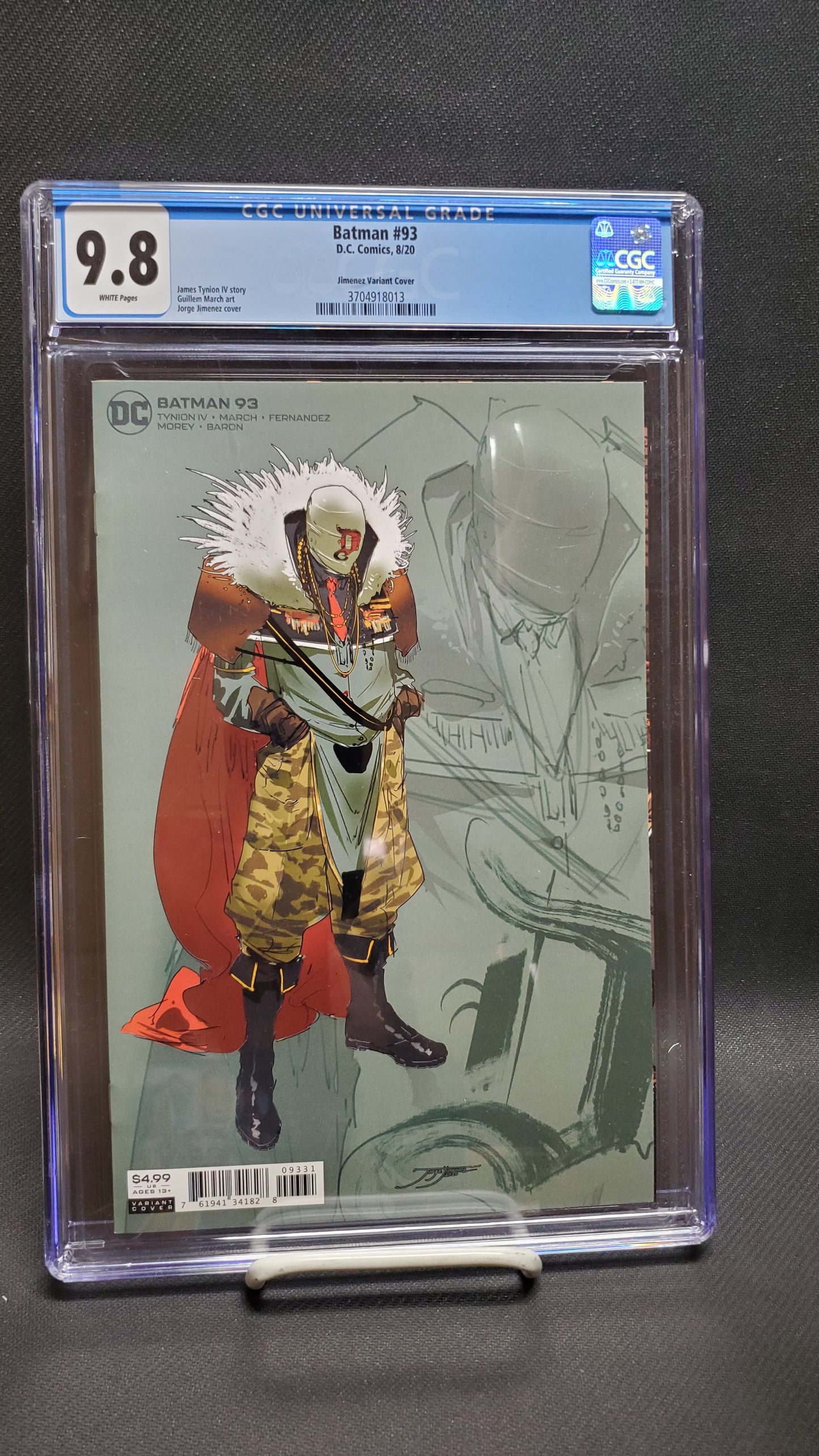 Batman #93 Jimenez 1:25 Variant - CGC 9.8 - Joker War - Tynion