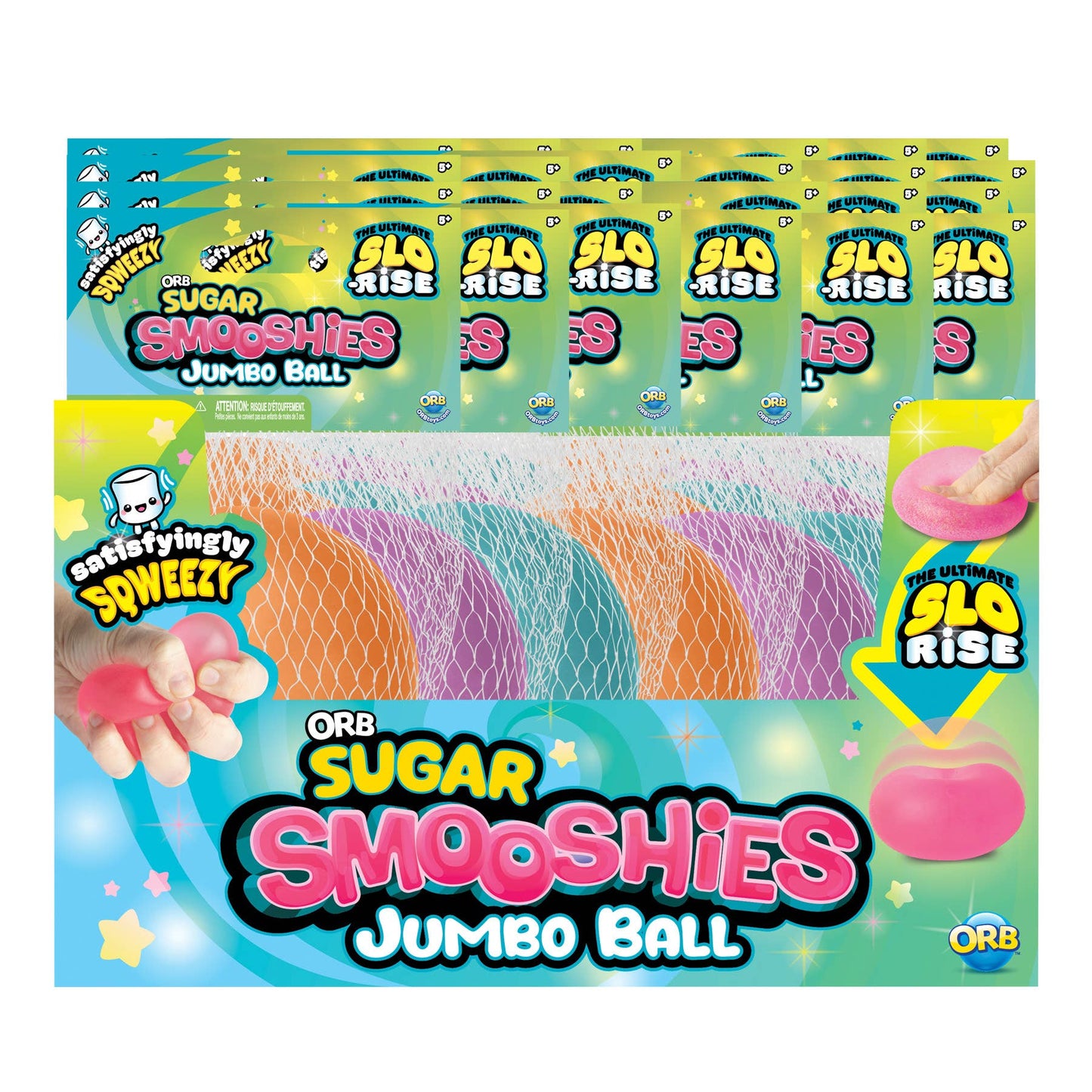 ORB™ Sugar Smooshies Jumbo Ball Asst PDQ