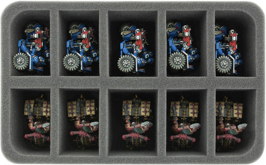 HS070WH19 half-size Figure Foam Tray with 10 slots for Warhammer
