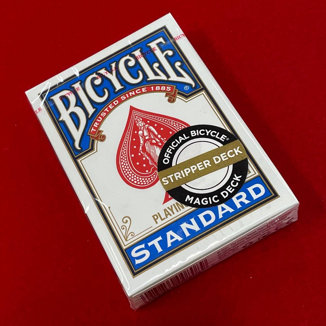 Ted's Sterling Magic Wizard Bicycle Deck with Short Cards - Red Back
