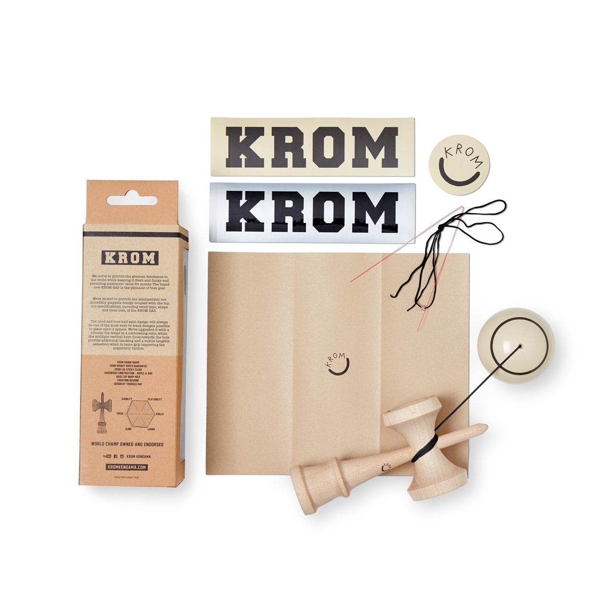 KROM GAS - CREAM Kendama