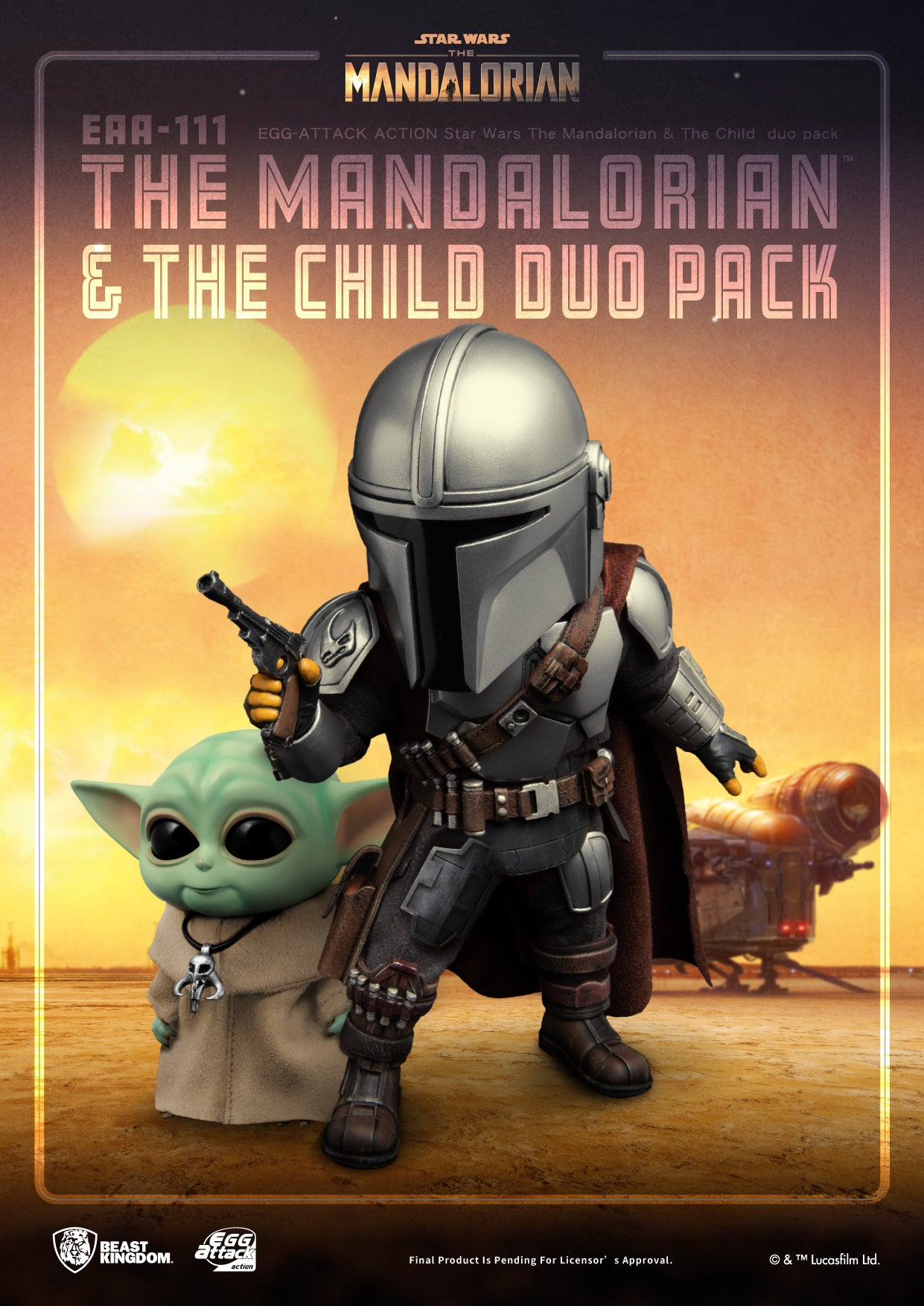 The Mandalorian Eaa-111 Mandalorian & The Child Duo Action Figure Set