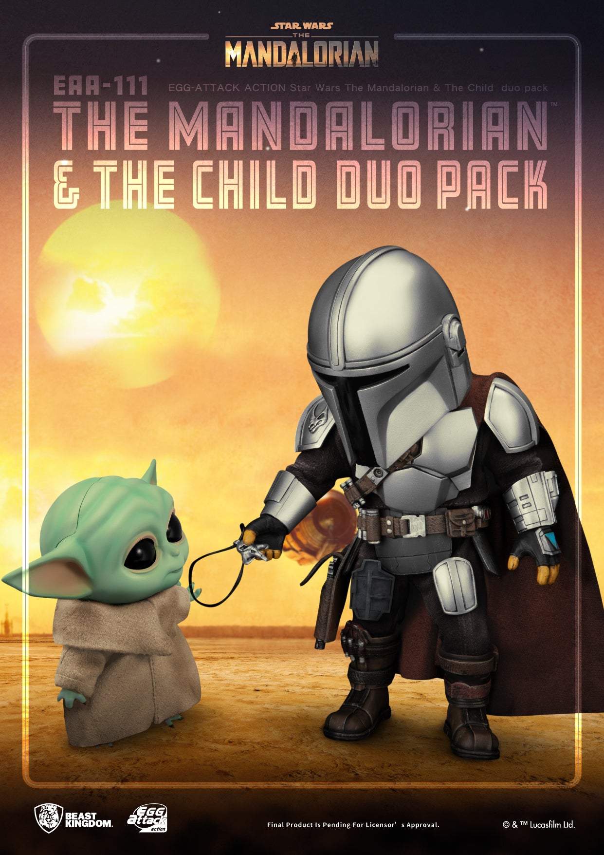 The Mandalorian Eaa-111 Mandalorian & The Child Duo Action Figure Set