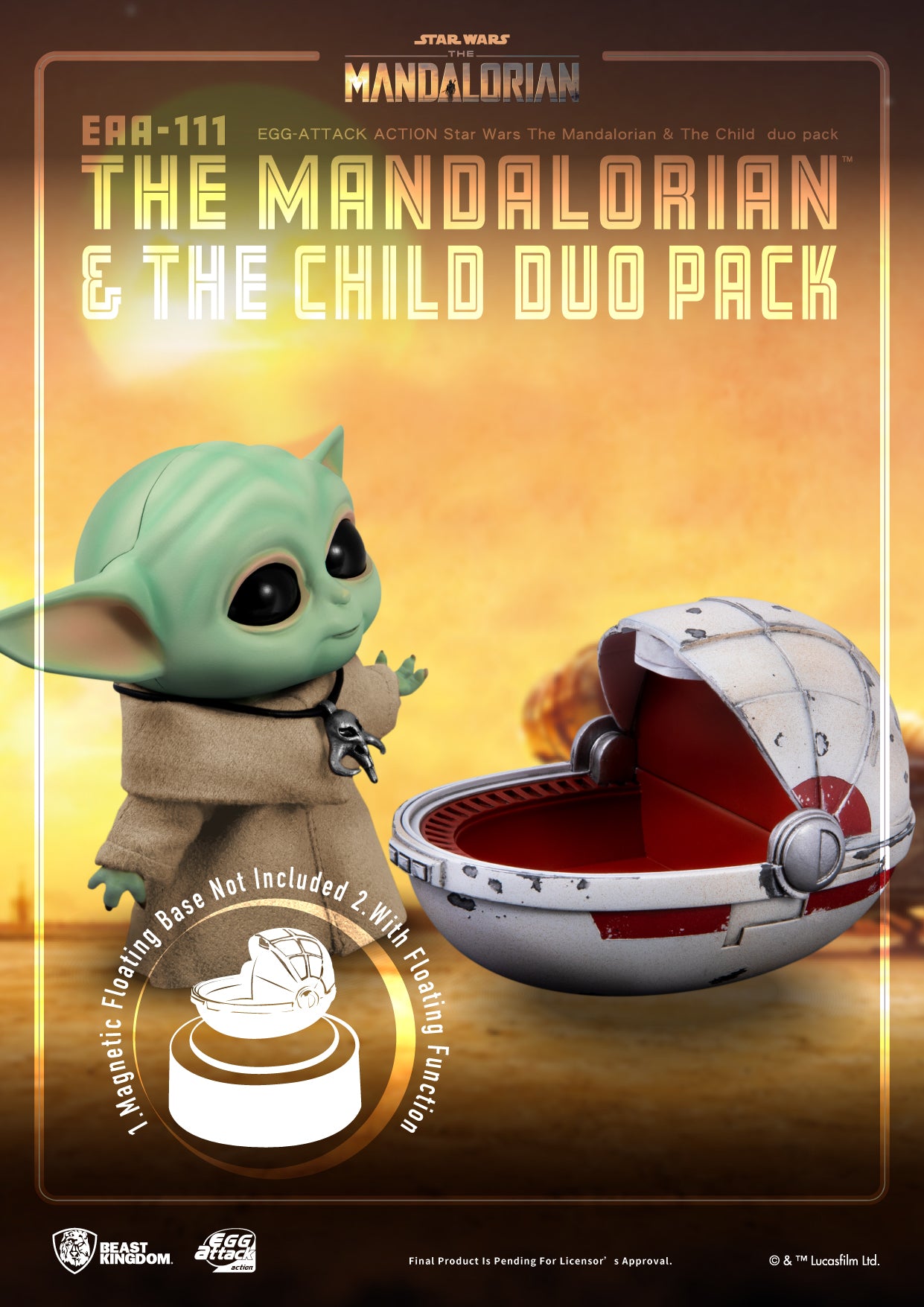 The Mandalorian Eaa-111 Mandalorian & The Child Duo Action Figure Set