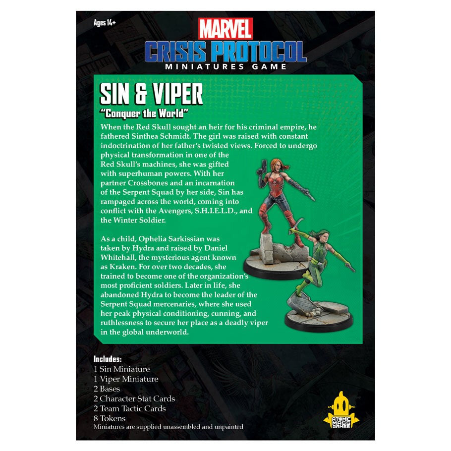 Marvel Crisis Protocol: Sin and Viper Character Pack