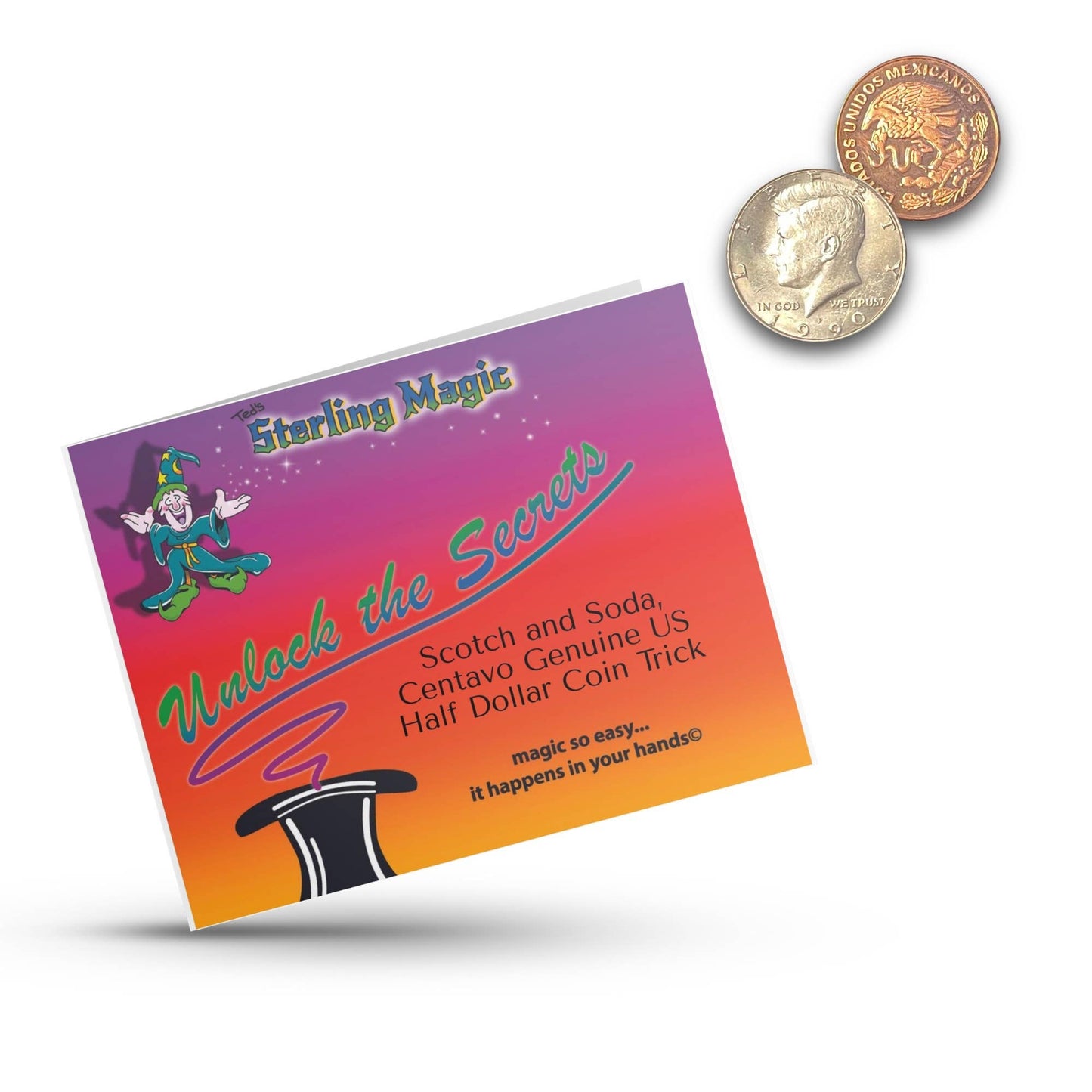 Ted’s Sterling Magic Scotch and Soda Centavo Coin Trick - Standard Edition