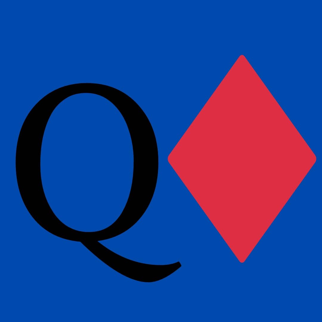 Ted's Sterling Magic Bicycle Factory Cut Svengali Deck - Blue Queen of Diamonds