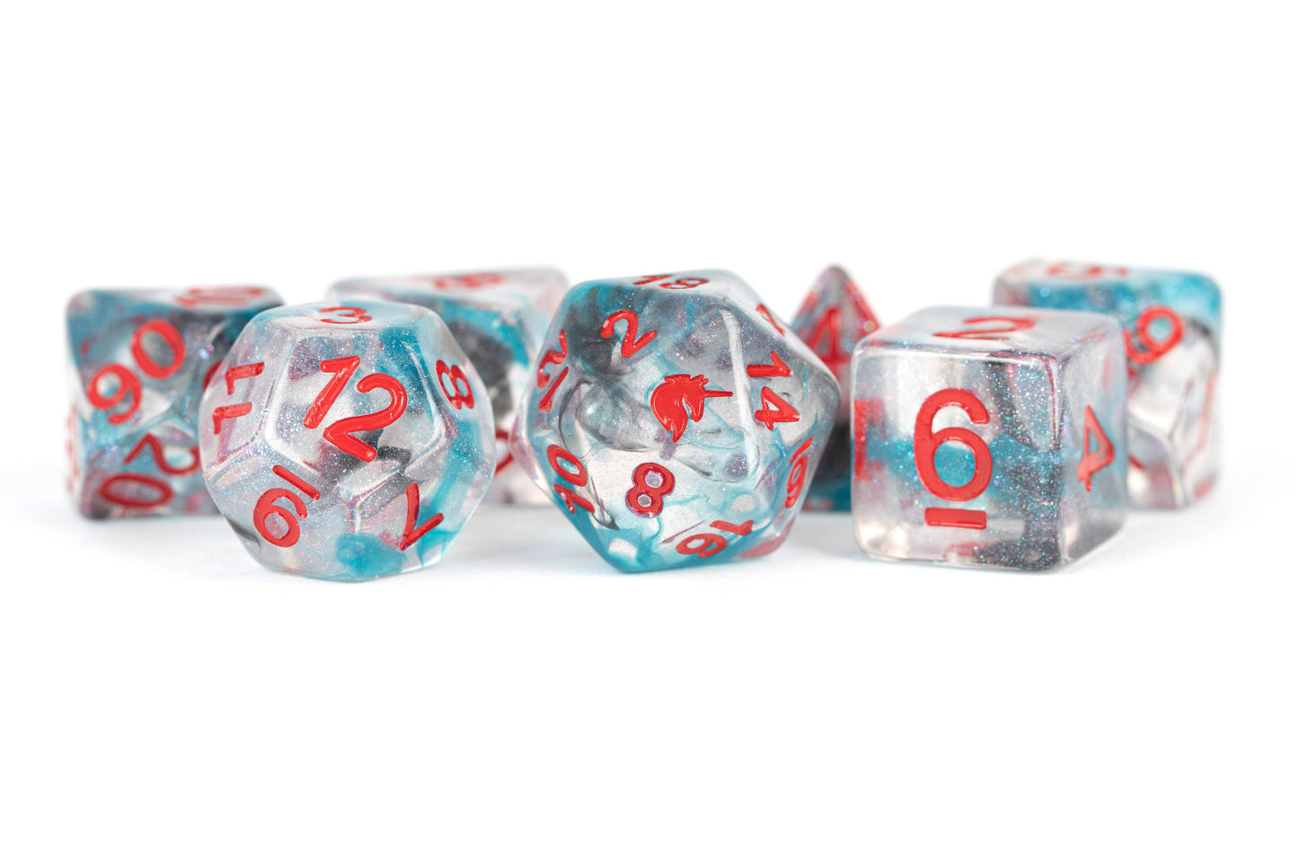FUN! Unicorn Resin Polyhedral Dice Set Asst (20 Options)
