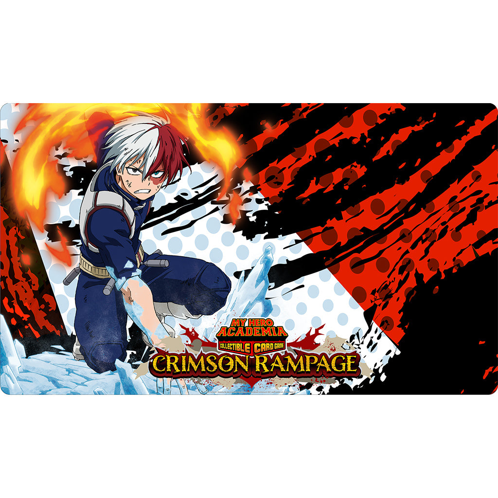 MY HERO ACADEMIA CCG - SHOTO TODOROKI PLAYMAT - SERIES 2: CRIMSON RAMPAGE