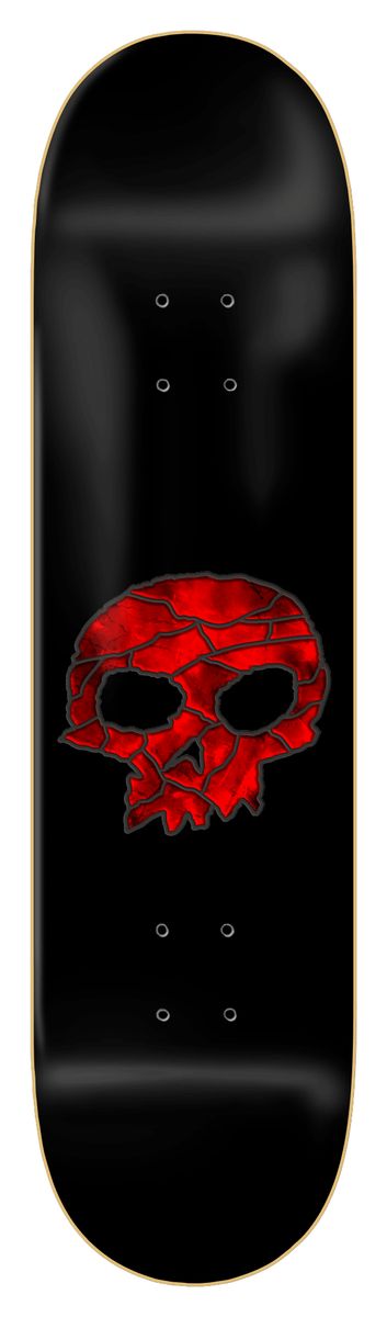 Zero Single Skull "Red Stained Glass" 8.5" Complete Skateboard