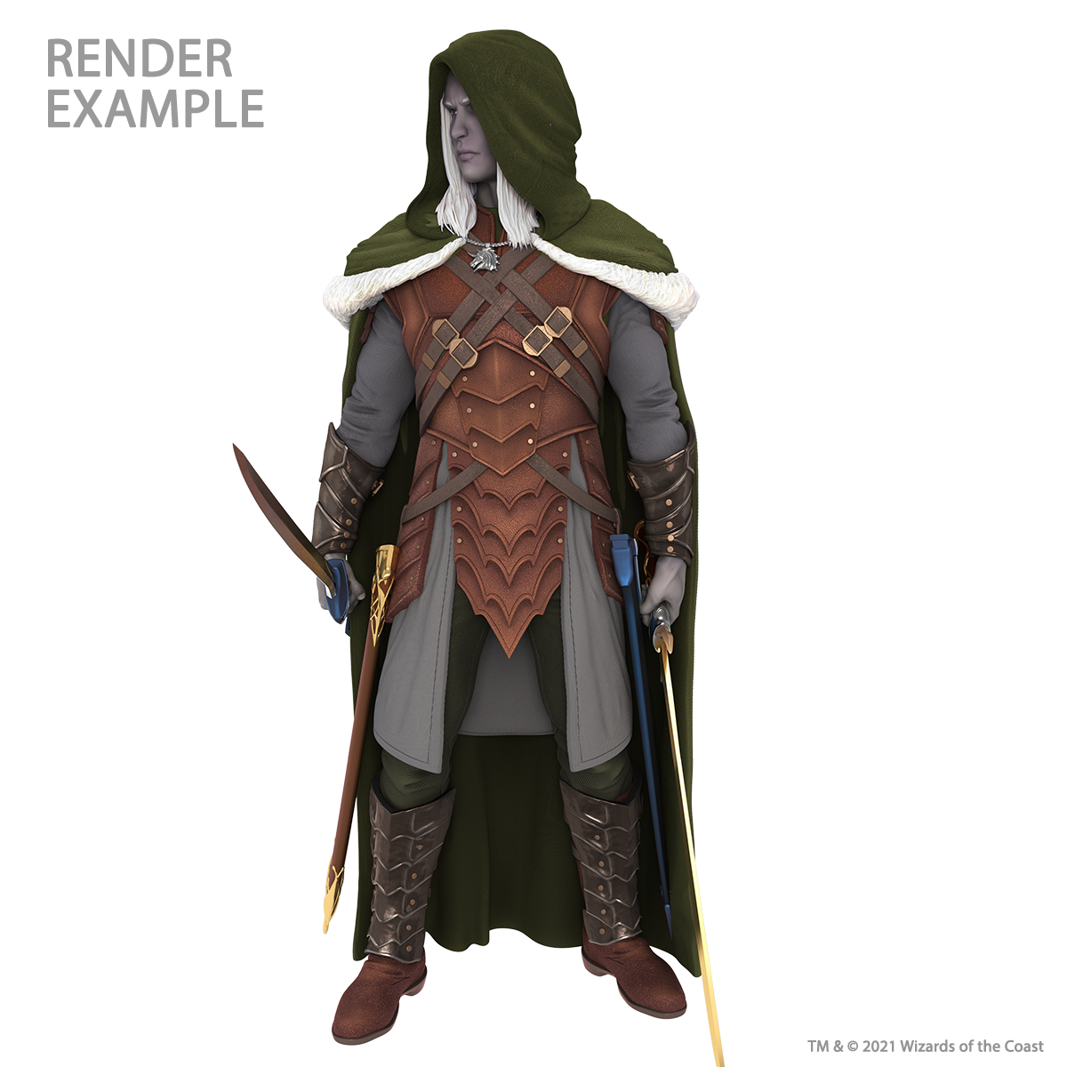 D&D: Full-Sized Drizzt Foam Statue