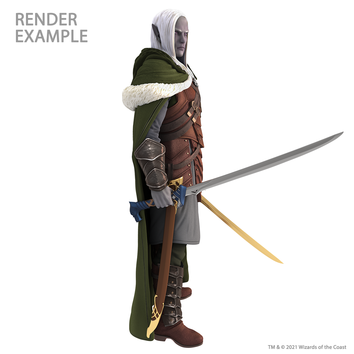 D&D: Full-Sized Drizzt Foam Statue