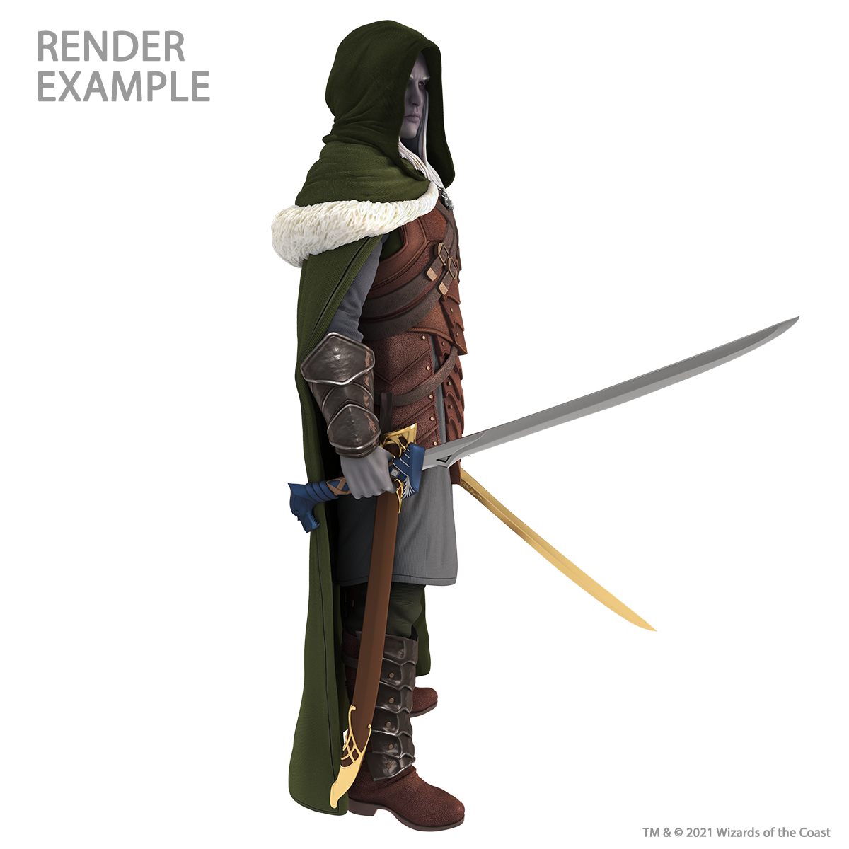 D&D: Full-Sized Drizzt Foam Statue