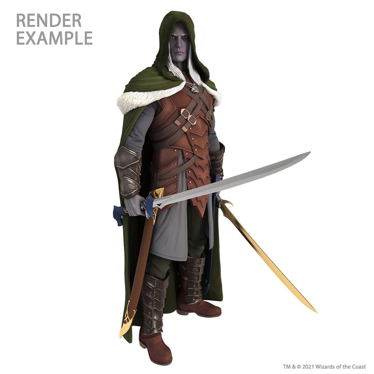 D&D: Full-Sized Drizzt Foam Statue