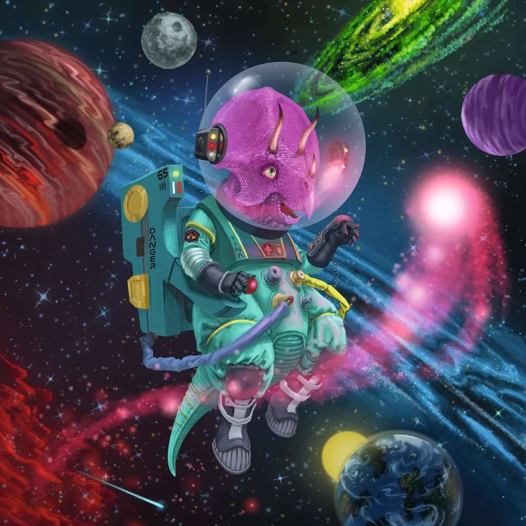 Puzzle: Dinosaurs in Space