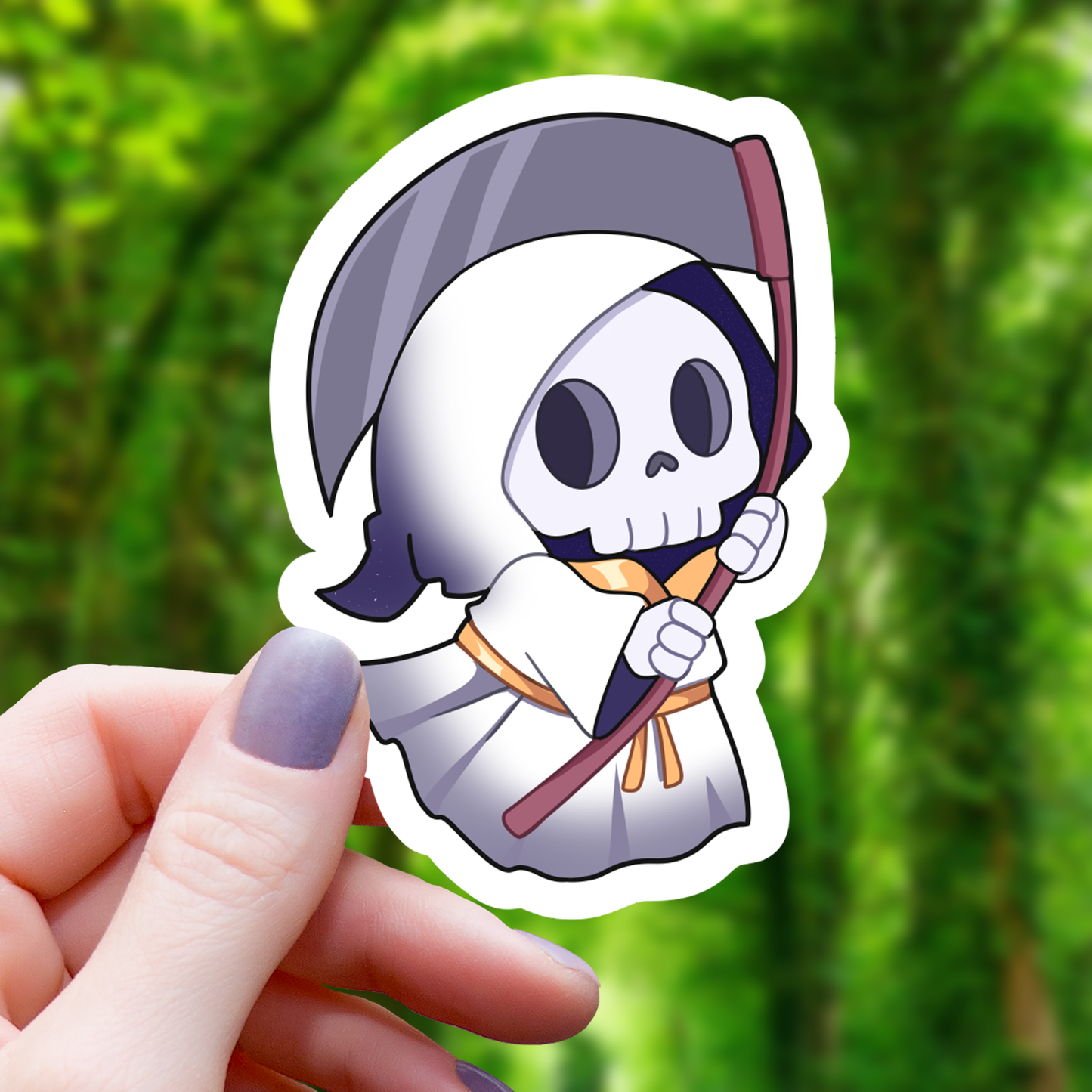 Celestial Grim Reaper Sticker - 3"