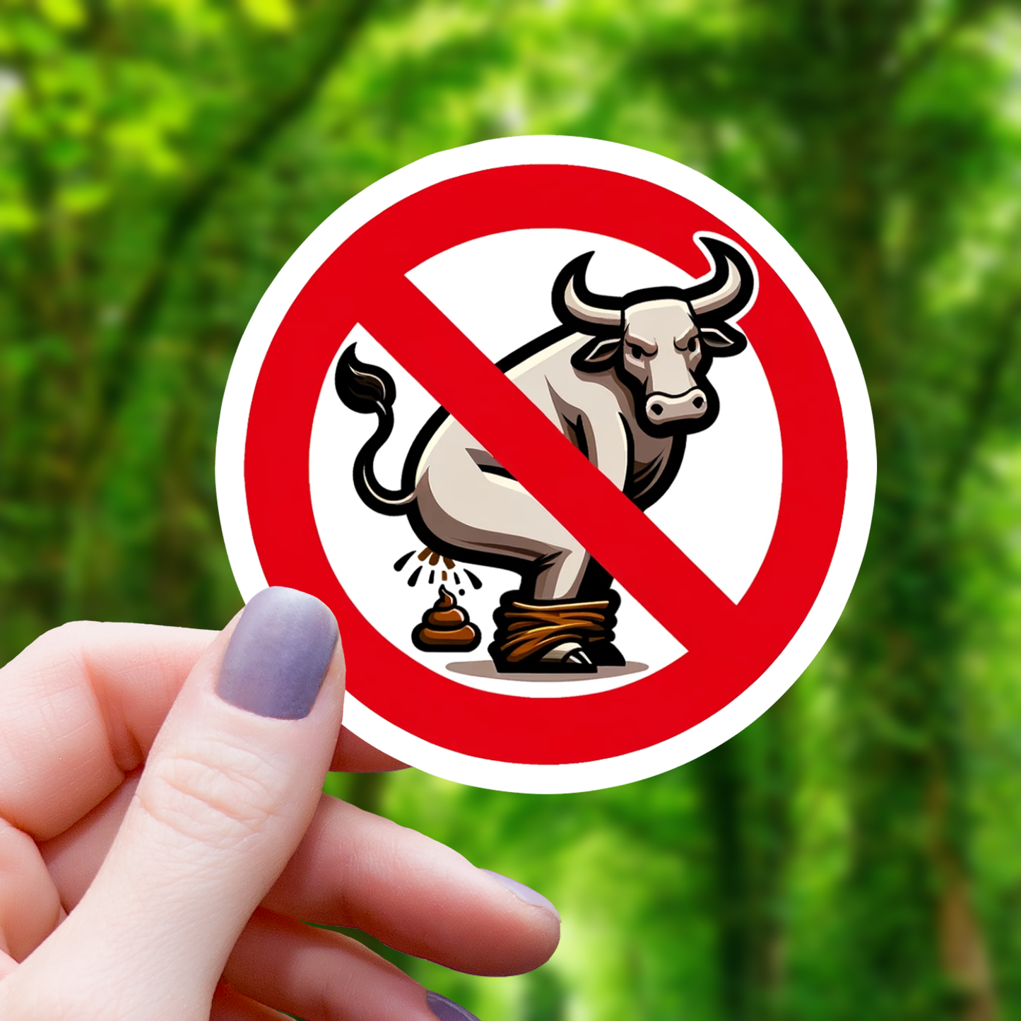 No Bullsh*t Sticker - 3"